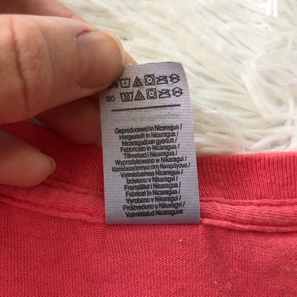 PALMETTO MOON • Coral Pink Crab Logo Preppy SC Cotton Tee Size Large - Picture 7 of 16